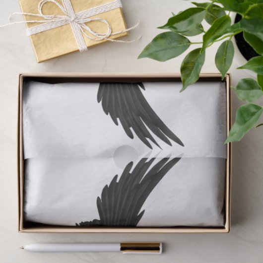 Falln Black Angel Wings Tissuepapier (Geschenk)