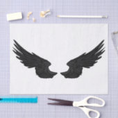 Falln Black Angel Wings Tissuepapier (Craft)