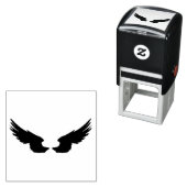 Falln Black Angel Wings Zelfinktende Stempel (In situ)