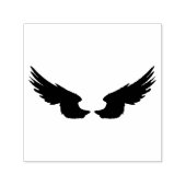 Falln Black Angel Wings Zelfinktende Stempel (Design)