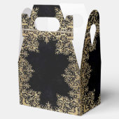 Falln Black en Gold Filigree Bedankdoosjes (Geopend)