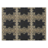 Falln Black en Gold Filigree Tafelkleed (Voorkant (Horizontaal))