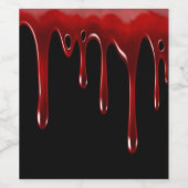 Falln Blood Drivers zwart Wijn Etiket (Enkel label)