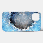 Falln Blue Crystal Geode Case-Mate iPhone Case (Achterkant (horizontaal))
