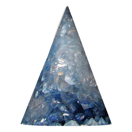 Falln Blue Crystal Geode Feesthoedjes (Links)