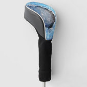Falln Blue Crystal Geode Golfheadcover (Schuin)