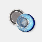 Falln Blue Crystal Geode Magneet (Voorkant / Achterkant)