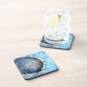 Falln Blue Crystal Geode Onderzetter (Rechterzijde)