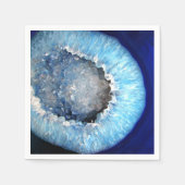 Falln Blue Crystal Geode Servetten (Voorkant)
