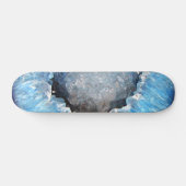 Falln Blue Crystal Geode Skateboard (Horizontaal)