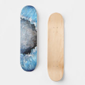 Falln Blue Crystal Geode Skateboard (Voorkant)