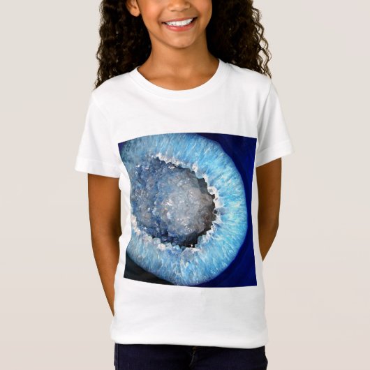 Falln Blue Crystal Geode T-shirt (Voorkant)