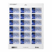Falln Blue Embrionic Starfield Etiket (Full Sheet)