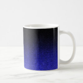 Falln Blue en Black Glitter Gradient Koffiemok