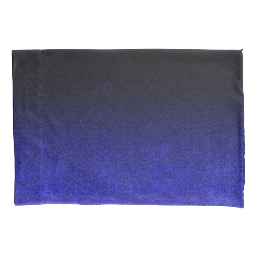Falln Blue en Black Glitter Gradient Kussensloop (Voorkant)