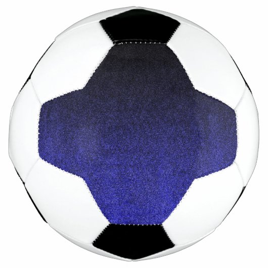 Falln Blue en Black Glitter Gradient Voetbal (Voorkant)