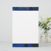 Falln Blue Glass Bubbles Briefpapier (Staand voorkant)