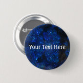 Falln Blue Glass Bubbles Ronde Button 5,7 Cm (Voorkant /achterkant)