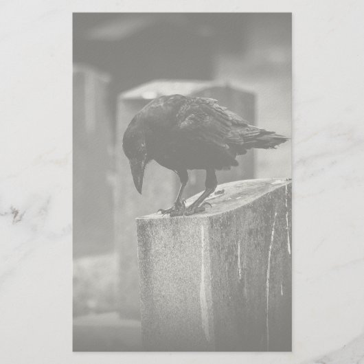 Falln Cemetery Crow Briefpapier (Voorkant)