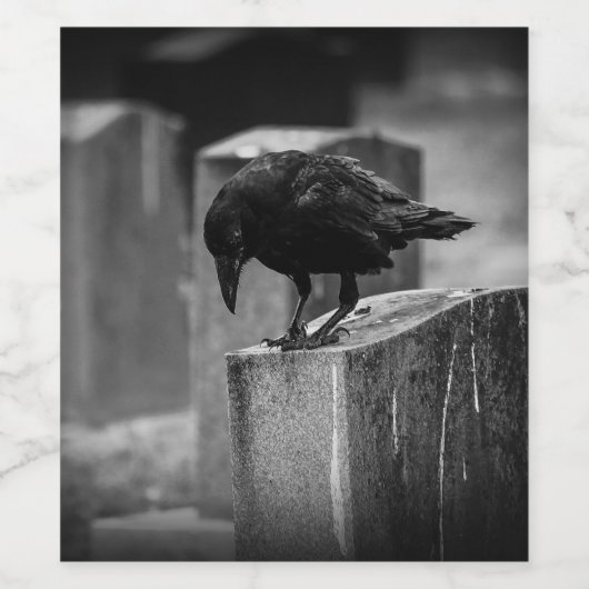 Falln Cemetery Crow Wijn Etiket (Enkel label)