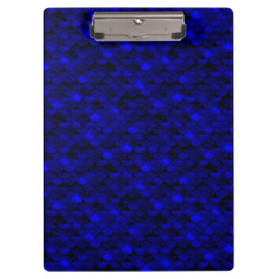 Falln Dark Blue Mermaid Scales Klembord