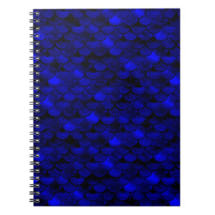 Falln Dark Blue Mermaid Scales Notitieboek