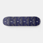 Falln Deathshead Moth and Skulls Skateboard (Horizontaal)