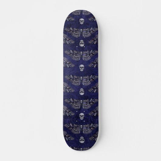 Falln Deathshead Moth and Skulls Skateboard (Voorkant)