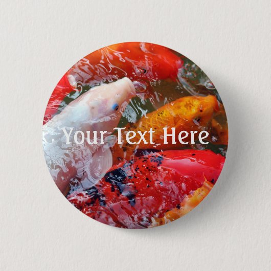 Falln Gathering Koi Ronde Button 5,7 Cm (Voorkant)