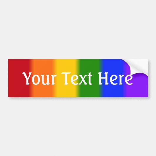 Falln Gay Pride Flag Bumpersticker (Voorkant)