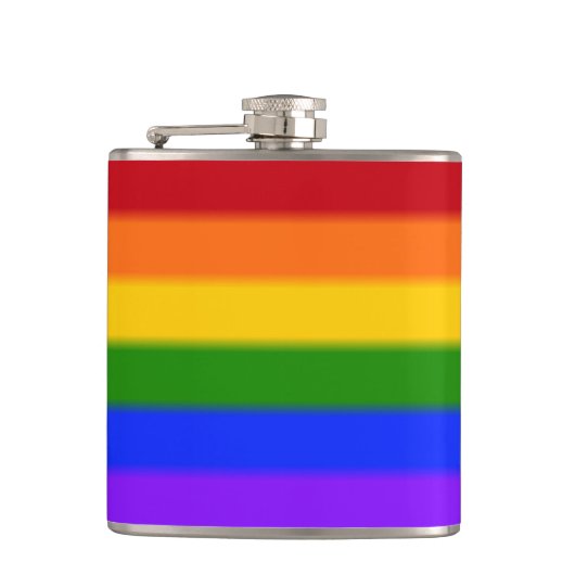 Falln Gay Pride Flag Heupfles (Voorkant)
