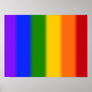 Falln Gay Pride Flag Poster