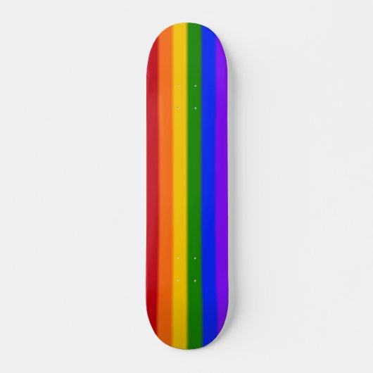 Falln Gay Pride Flag Skateboard (Voorkant)
