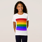 Falln Gay Pride Flag T-shirt (Voorkant volledig)