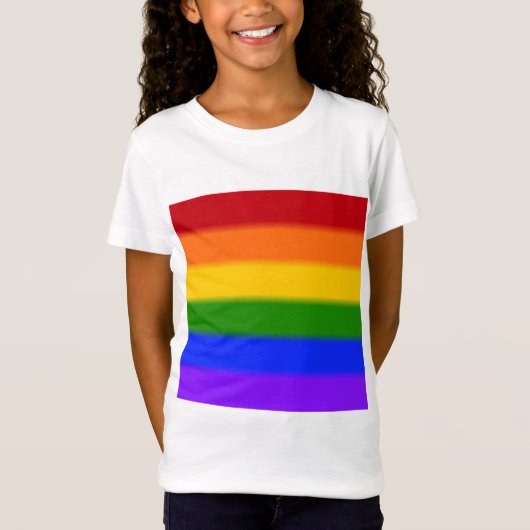 Falln Gay Pride Flag T-shirt (Voorkant)