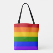 Falln Gay Pride Flag Tote Bag (Achterkant)