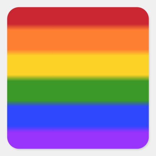 Falln Gay Pride Flag Vierkante Sticker (Voorkant)