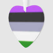 Falln Genderqueer Pride Flag Ornament (voorkant)