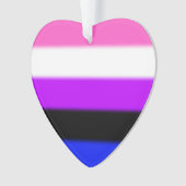 Falln GendervloeiPride Flag Ornament (voorkant)