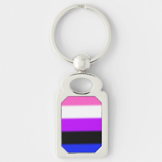 Falln GendervloeiPride Flag Sleutelhanger (Voorkant)