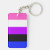 Falln GendervloeiPride Flag Sleutelhanger (achterkant)