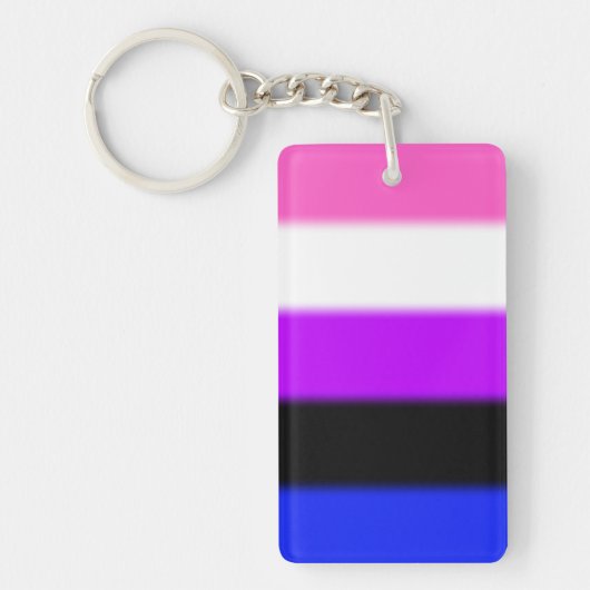 Falln GendervloeiPride Flag Sleutelhanger (Voorkant)
