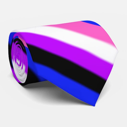 Falln GendervloeiPride Flag Stropdas (Opgerold)