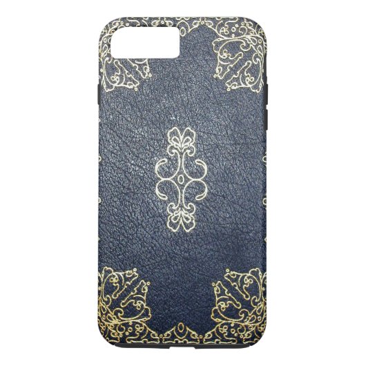 Falln Gilded Gold en Blue Book Case-Mate iPhone Case (Achterkant)