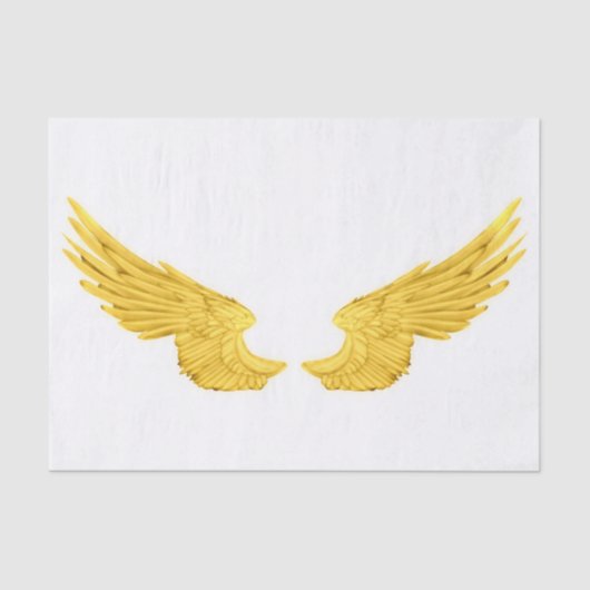 Falln Golden Angel Wings Tissuepapier (Voorkant)