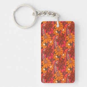Falln Groovy Flowers Sleutelhanger
