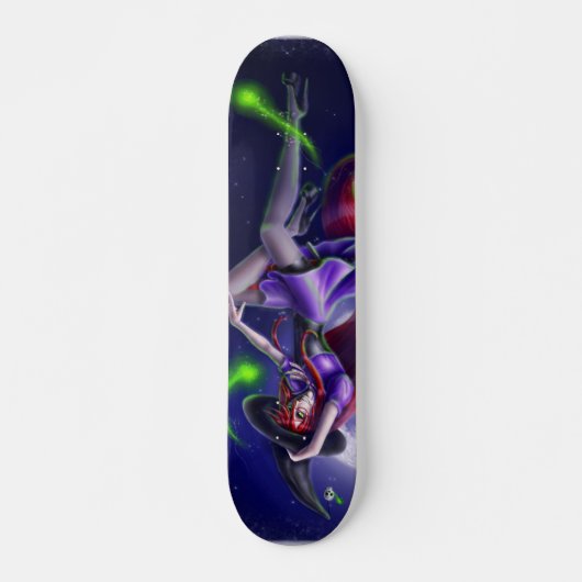 Falln Happy Halloween Pumpkin Witch Skateboard (Voorkant)