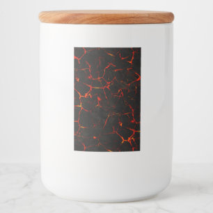 Falln Hot Lava Voedselcontainer Etiket
