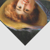 Falln Lady in Red Tissuepapier (Detail)