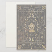 Falln leder en goud briefpapier (Voorkant / Achterkant)